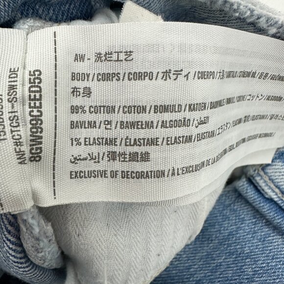 Abercrombie & Fitch Light Blue Straight Leg Jeans - Picture 4 of 5